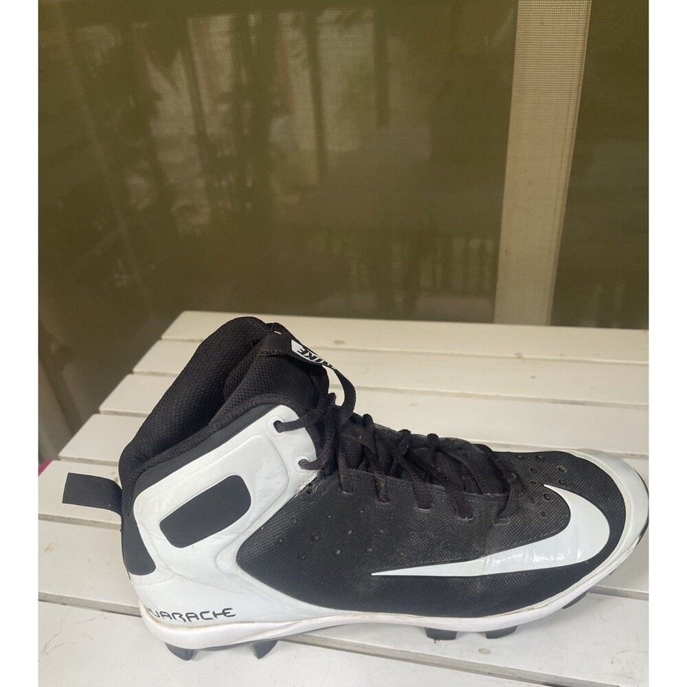 NIKE ALPHA HUARACHE PRO MID MCS MEN'S CLEATS Sz 10